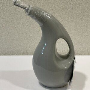 RACHAEL RAY 24oz Gray Ceramic EVOO Oil and Vinegar Dispensing Bottle NWT